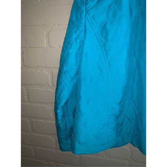 Vintage Blue Quilted Snap Down Jacket Small - Picture 6 of 10